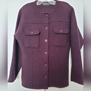 Women's Purple Wool Jacket